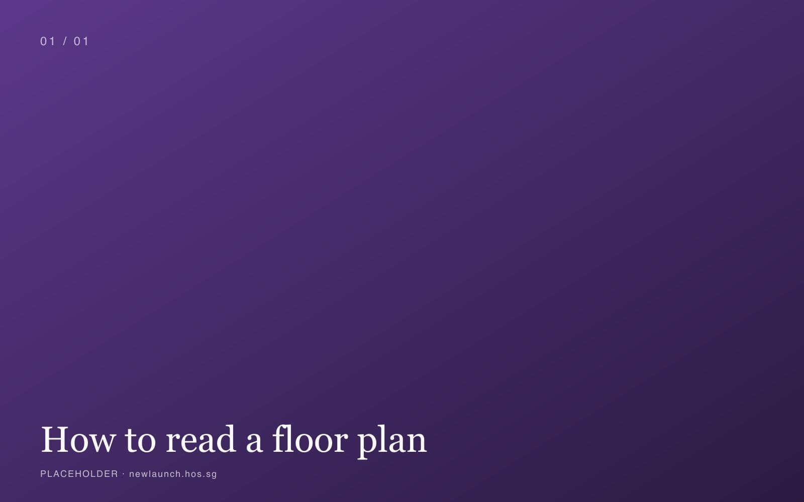 How to read a floor plan cover image